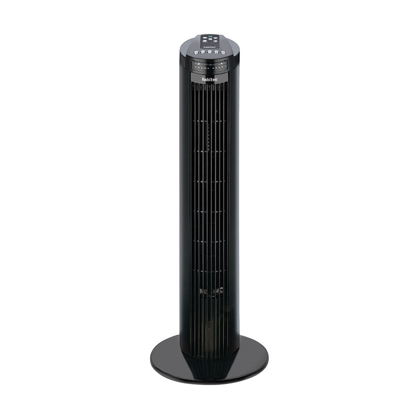Ventilador de torre Habitex VT094 negro diseño vertical moderno para hogar