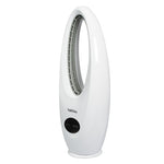 Ventilador sin aspas HABITEX VT98 blanco diseño moderno ovalado vista lateral