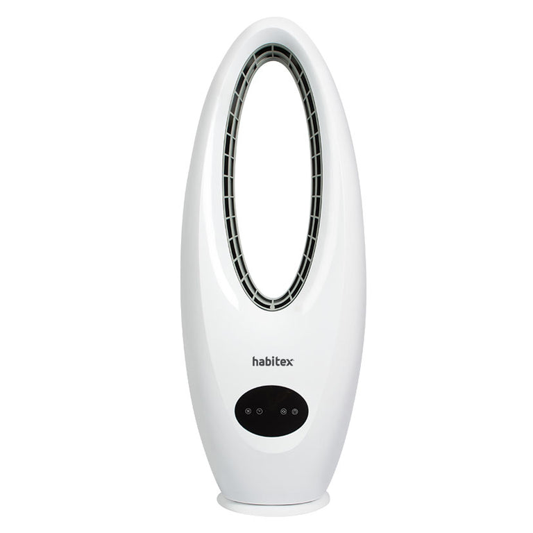 Ventilador de torre HABITEX VT98 sin aspas frontal con panel táctil digital