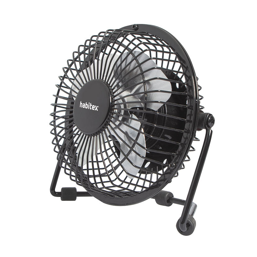 Ventilador de sobremesa Habitex VM-01 con rejilla de seguridad y base estable