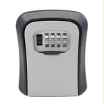 Caja guardallaves de seguridad MICEL CN09 en color gris y negro con dial de combinación de 4 dígitos.