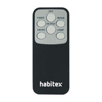 Mando a distancia compacto para ventilador Habitex con funciones de temporizador y velocidad