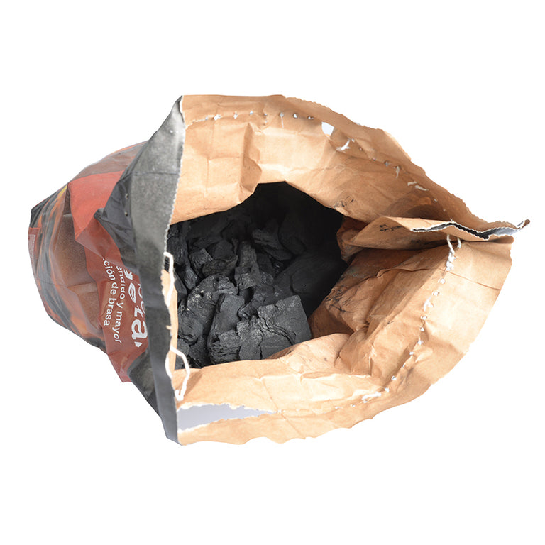 Pack 6 Sacos Carbón Vegetal Habitex 3kg Ecológico para Barbacoas