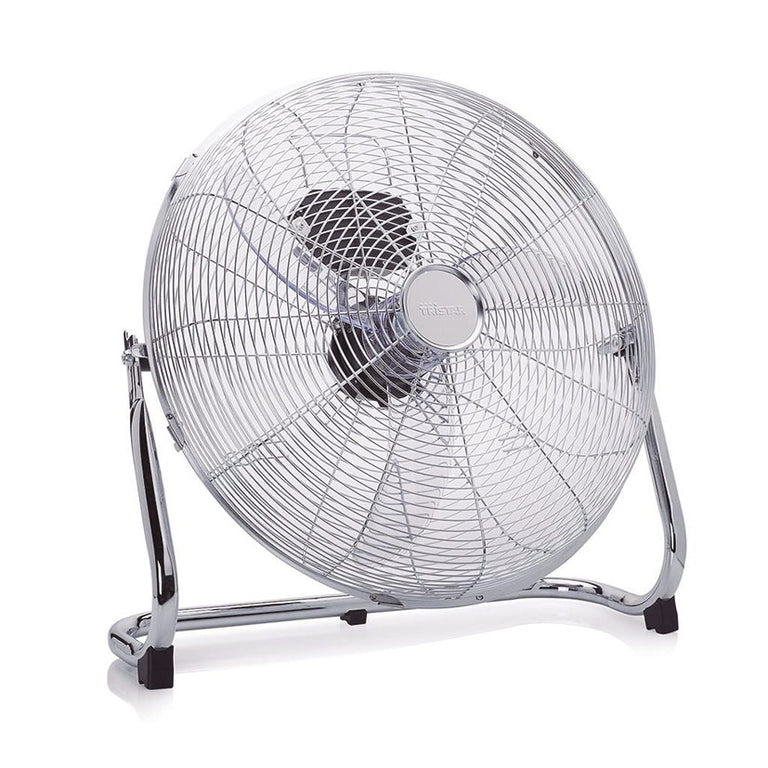 Ventilador circulador Tristar VE-5935 cromado de 45 cm con rejilla de seguridad metálica