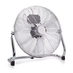 Circulador de aire Tristar VE-5935 cromado de 40cm con aspas metálicas y rejilla de seguridad.