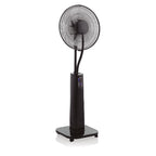 Ventilador nebulizador Tristar VE-5884 negro con base de ruedas y depósito de agua integrado.