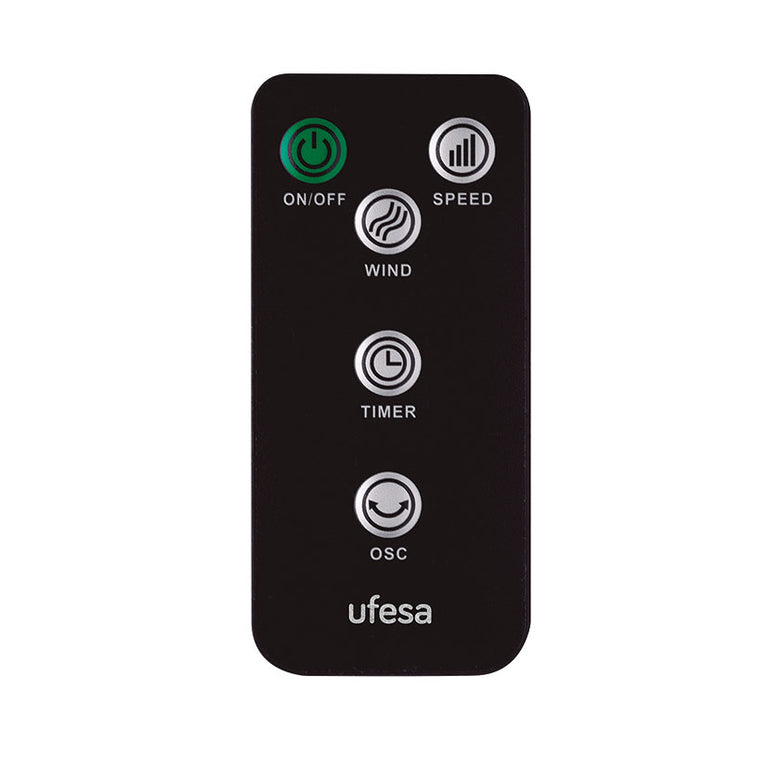 Mando a distancia del ventilador Ufesa Osaka con botones de control
