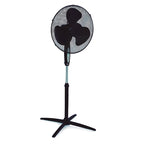 Ventilador de pie Tristar VE-5899 negro con base en cruz y cabezal de 40 cm