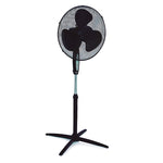 Ventilador de pie Tristar VE-5899 negro con base en cruz y cabezal de 40 cm
