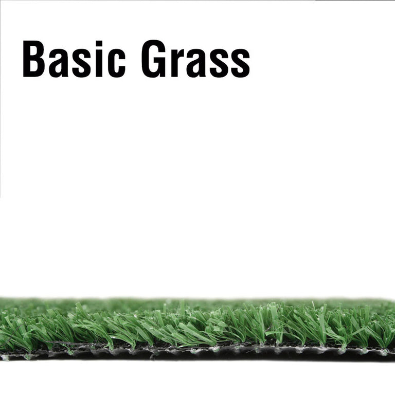 Vista de perfil de las fibras de 10mm del césped artificial Basic Grass
