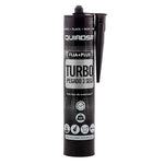 Cartucho Quiadsa Fija Plus Turbo color Negro 290ml pegado elástico