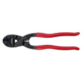 Tenaza de corte RATIO 5467 de 200mm en acero cromo-vanadio con mangos rojos plastificados.