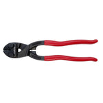 Tenaza de corte RATIO 5467 de 200mm en acero cromo-vanadio con mangos rojos plastificados.
