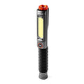 Linterna de trabajo NEBO Big Larry PRO+ gris con luz LED COB frontal, base magnética y clip de bolsillo
