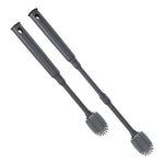 Comparación de las dos medidas ajustables de 30 cm y 40 cm del cepillo Metaltex Brush Up.
