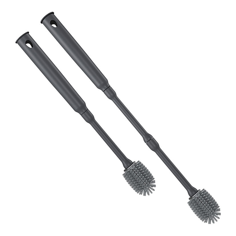 Comparación de las dos medidas ajustables de 30 cm y 40 cm del cepillo Metaltex Brush Up.