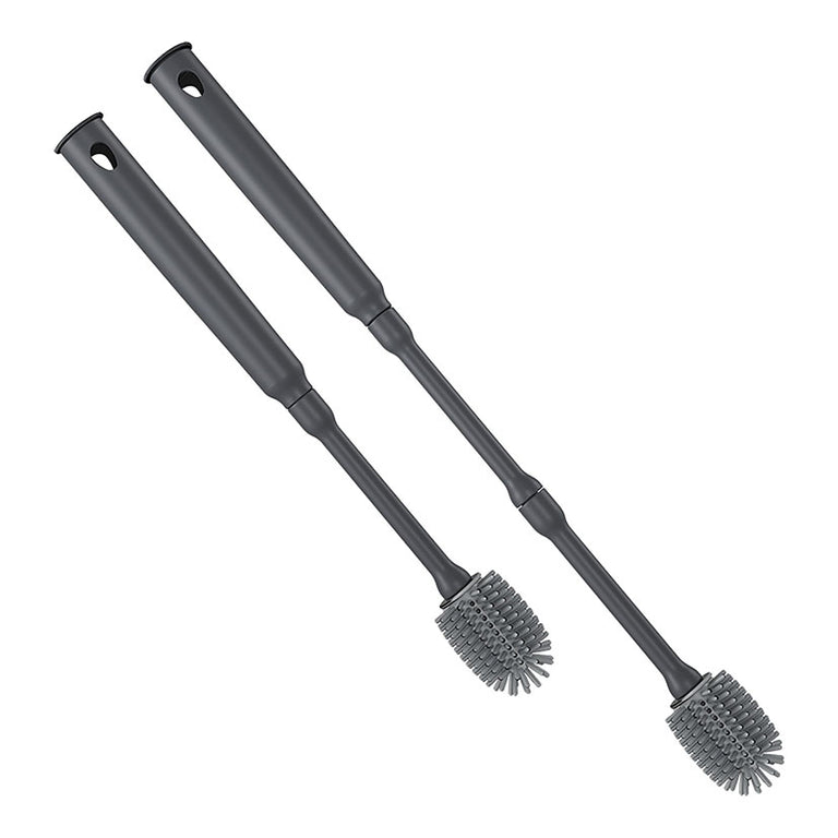Comparación de las dos medidas ajustables de 30 cm y 40 cm del cepillo Metaltex Brush Up.
