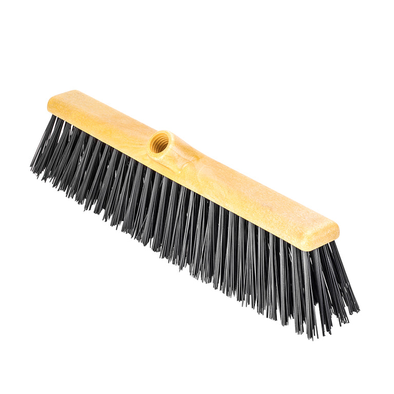 Cabezal de cepillo barrendero 50 cm con cerdas de PVC negras de alta resistencia