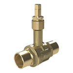 Válvula de esfera para empotrar MT PN-30 con terminales para soldar en instalaciones de fontanería.