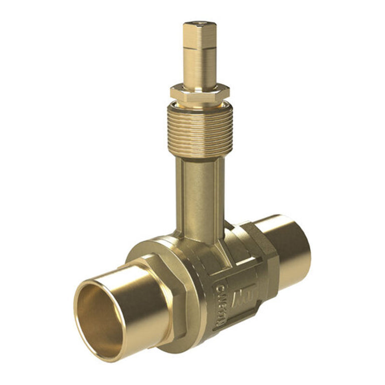 Válvula de esfera para empotrar MT PN-30 con terminales para soldar en instalaciones de fontanería.