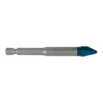 Broca individual Bosch Expert HEX-9 HardCeramic con vástago hexagonal y punta centradora azul para porcelánico.