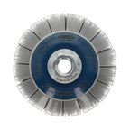 Cepillo circular Norton Expert 100mm con alambre ondulado de acero y guarda de seguridad para amoladora M14.