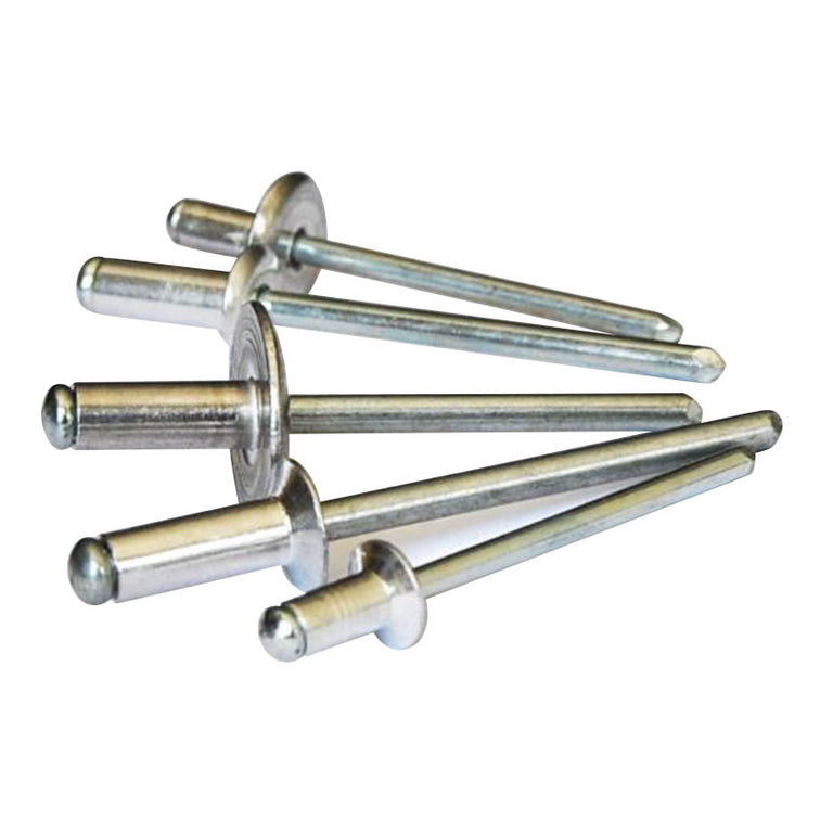 Conjunto de remaches de aluminio de diferentes tamaños para fijación profesional