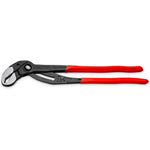 Alicate pico loro KNIPEX Cobra 87 01 400 mm con mangos rojos antideslizantes y cabeza pulida.