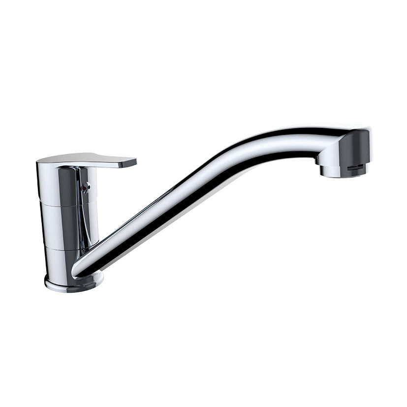 Grifo de cocina monomando Clever serie Go! en acabado cromado con caño giratorio y diseño ergonómico