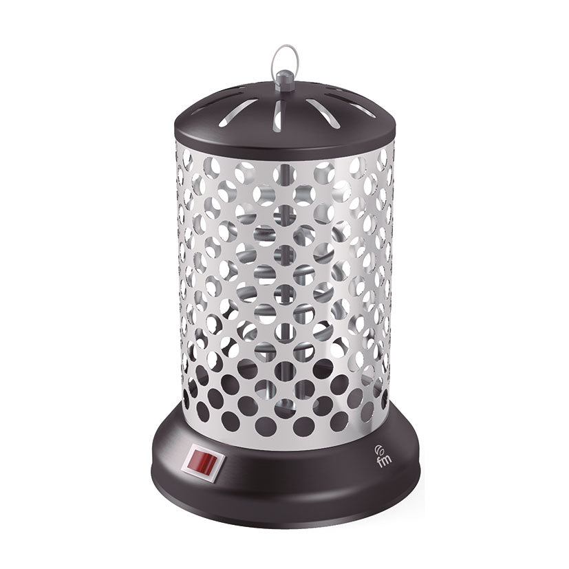 Brasero eléctrico FM BL-1450 de 450W con rejilla protectora metálica e interruptor de encendido