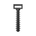 Taco de anclaje Fischer FCTP negro de nylon con ojal para bridas de 8mm