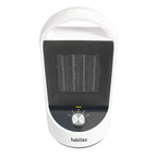 Perspectiva superior del calefactor Habitex AH-33 con detalle del mando de 2 velocidades y temporizador
