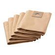 5 Bolsas de Papel para Aspirador Karcher NT 30/1 ME Classic