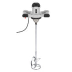 Mezclador eléctrico Powerplus 1050W con varilla de 120mm y doble empuñadura ergonómica.