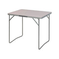 Mesa de camping plegable de aluminio 80x60 cm con patas altas para comer al aire libre