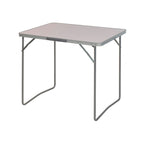 Mesa de camping plegable de aluminio 80x60 cm con patas altas para comer al aire libre