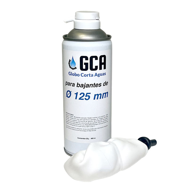 Globo de estanqueidad GCA Ø 125 mm para reparaciones de fontanería