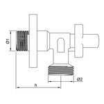 Válvula Escuadra Sth América Standard Hidráulica — Válvulas de Agua