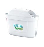 Detalle de filtro BRITA Maxtra Pro blanco con tecnología de microflujo