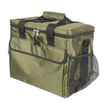Nevera portátil flexible HABITEX Fuji verde 25L con doble cremallera y asa superior