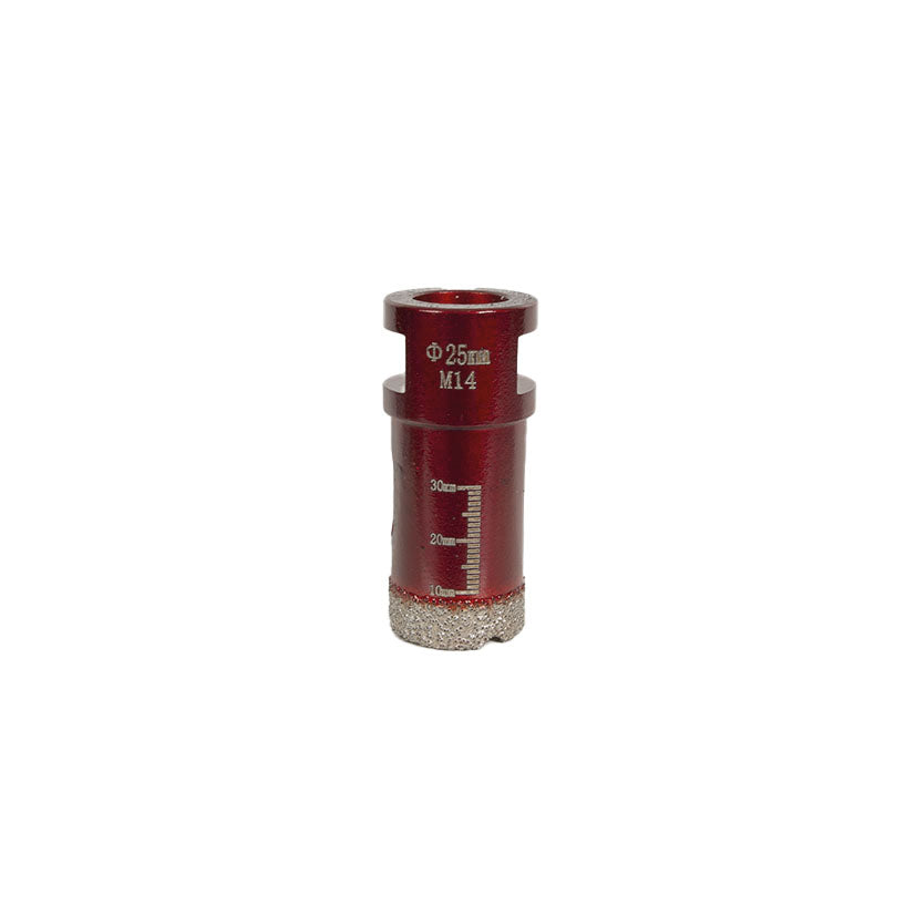 Corona de diamante 25mm para perforación precisa en seco de cerámica y porcelánico