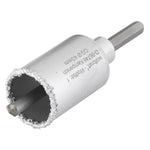 Broca de corona Wolfcraft 43mm recubierta de carburo de tungsteno para mampostería