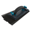 Lijadora manual Wolfcraft con mango ergonómico y rejilla de lijado negra montada