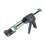 Pistola de cartuchos profesional Wolfcraft MG 600 PRO en color gris y verde