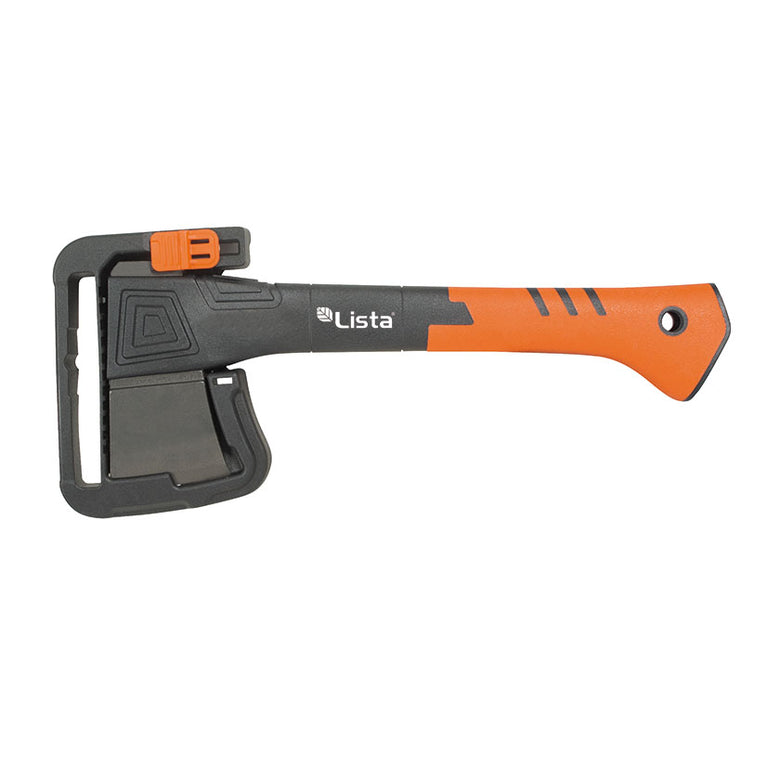 Hacha LISTA Advance de 740 gramos con protector de seguridad negro para el cabezal de corte