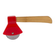 Cortador de Pizza Forma Hacha 18cm - Mango Madera y Acero