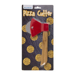 Presentación en blíster del cortador de pizza hacha OOTB para venta en tienda.