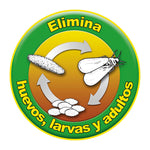 Gráfico explicativo de Spruzit que muestra la eliminación de huevos, larvas y adultos de insectos