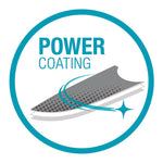 Icono de tecnología Power Coating de GARDENA para protección anticorrosión y deslizamiento suave.