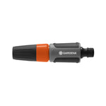 Lanza de limpieza GARDENA multichorro con diseño ergonómico en color gris y naranja